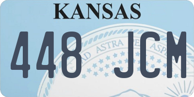 KS license plate 448JCM
