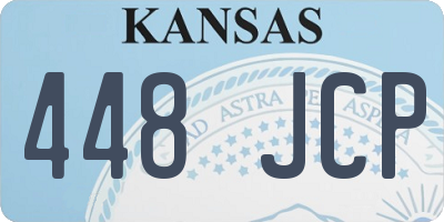 KS license plate 448JCP