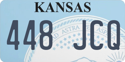 KS license plate 448JCQ