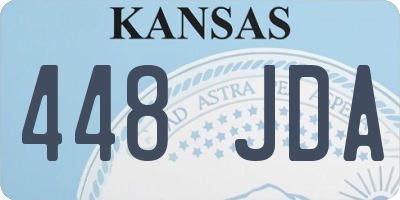KS license plate 448JDA