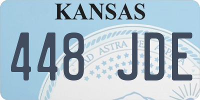 KS license plate 448JDE