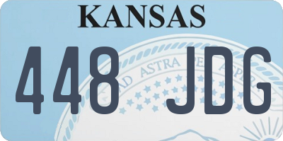 KS license plate 448JDG