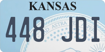 KS license plate 448JDI