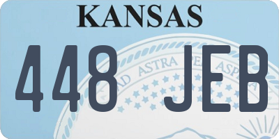 KS license plate 448JEB