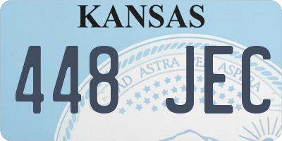 KS license plate 448JEC