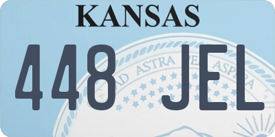 KS license plate 448JEL