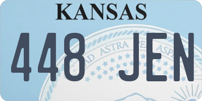 KS license plate 448JEN