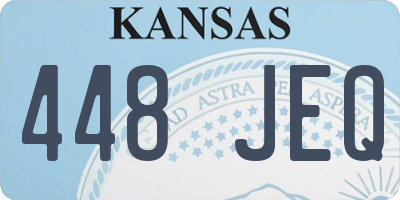 KS license plate 448JEQ