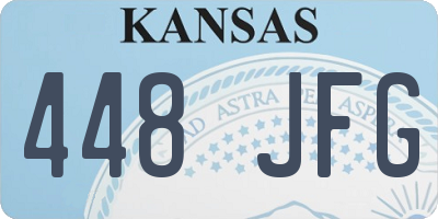 KS license plate 448JFG