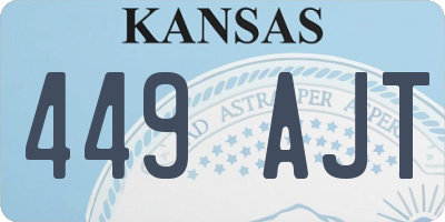KS license plate 449AJT