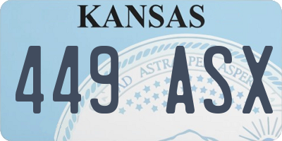 KS license plate 449ASX