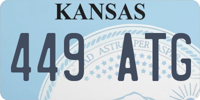 KS license plate 449ATG