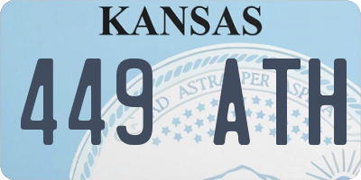 KS license plate 449ATH