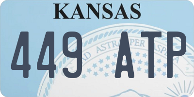 KS license plate 449ATP