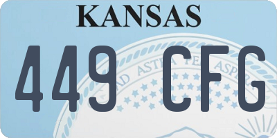 KS license plate 449CFG