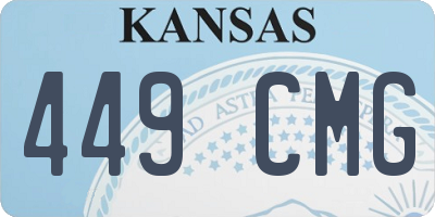 KS license plate 449CMG