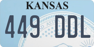 KS license plate 449DDL