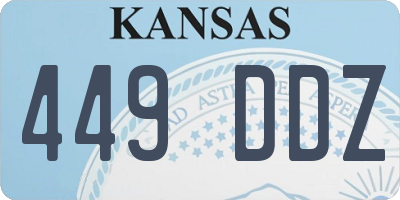 KS license plate 449DDZ