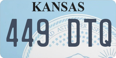 KS license plate 449DTQ
