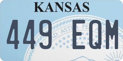 KS license plate 449EQM