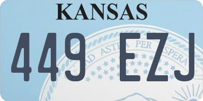 KS license plate 449EZJ