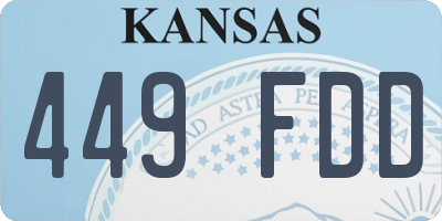 KS license plate 449FDD