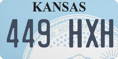 KS license plate 449HXH