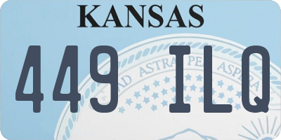 KS license plate 449ILQ