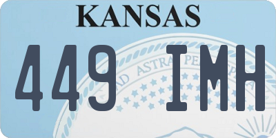 KS license plate 449IMH
