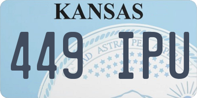 KS license plate 449IPU
