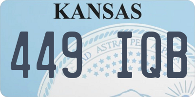 KS license plate 449IQB