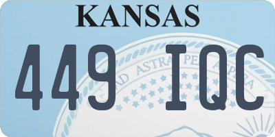 KS license plate 449IQC