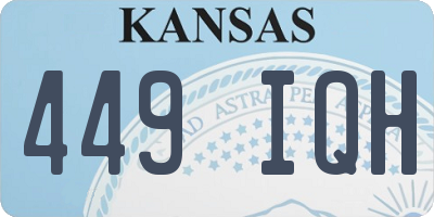 KS license plate 449IQH