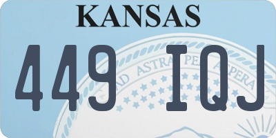 KS license plate 449IQJ