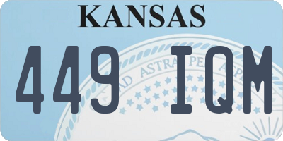 KS license plate 449IQM