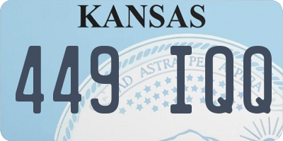 KS license plate 449IQQ