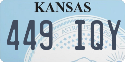 KS license plate 449IQY