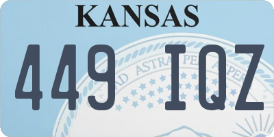 KS license plate 449IQZ
