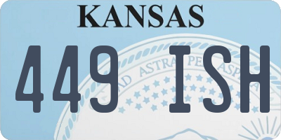 KS license plate 449ISH