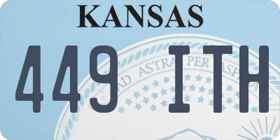 KS license plate 449ITH
