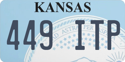 KS license plate 449ITP