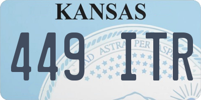 KS license plate 449ITR