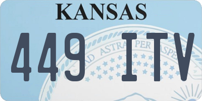 KS license plate 449ITV