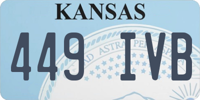 KS license plate 449IVB