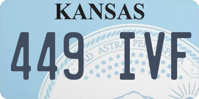 KS license plate 449IVF