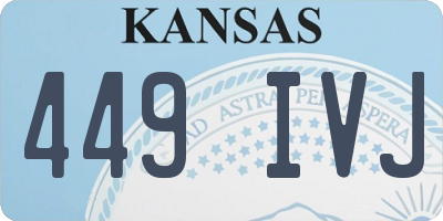 KS license plate 449IVJ