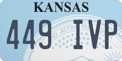 KS license plate 449IVP