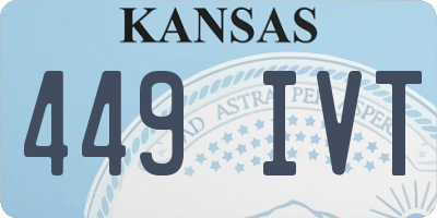 KS license plate 449IVT
