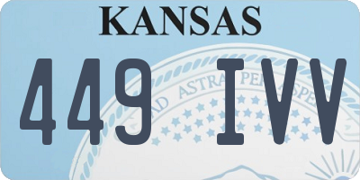 KS license plate 449IVV