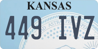 KS license plate 449IVZ